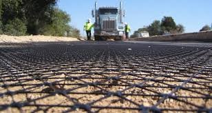 geo grid sheet for road
