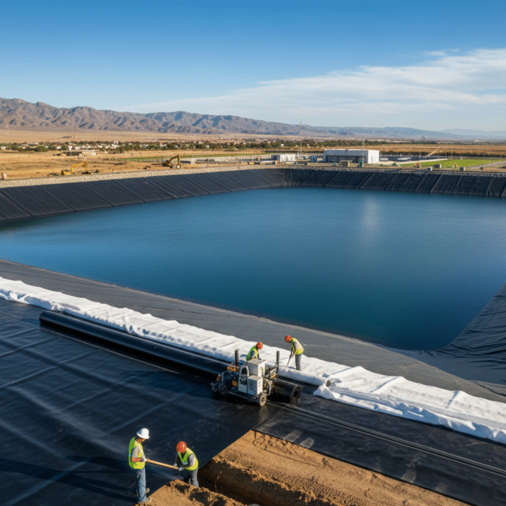 Geomembrane for water reservoirs