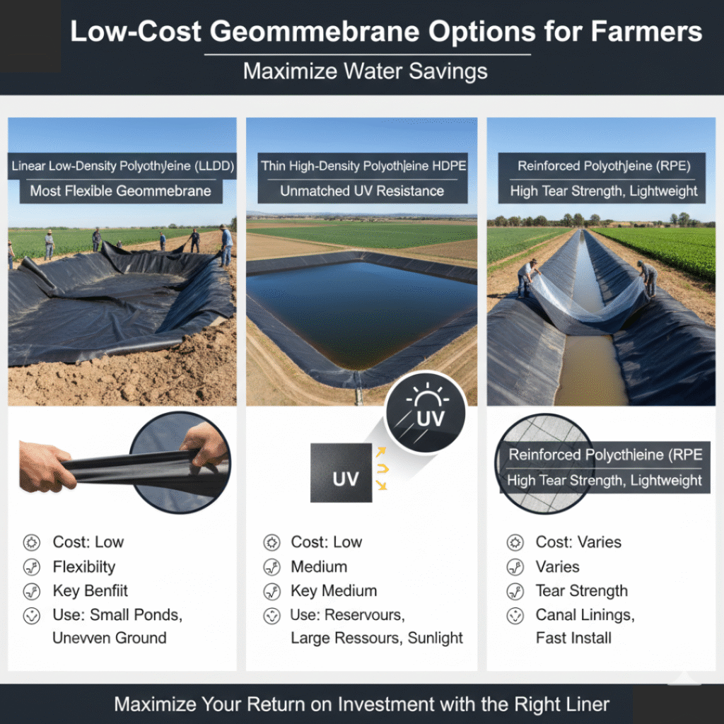 low cost geomembrane options