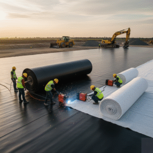 HDPE and Geotextile