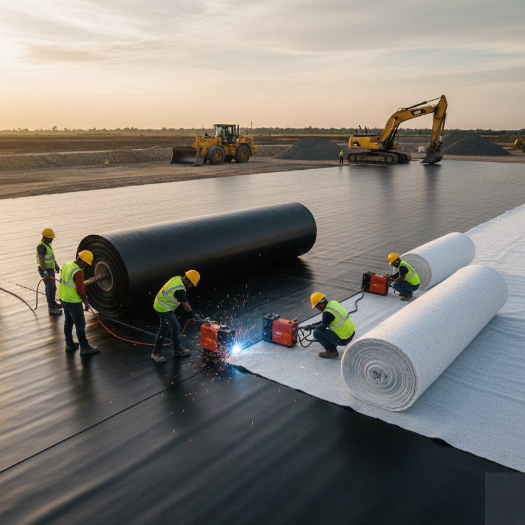 HDPE and Geotextile