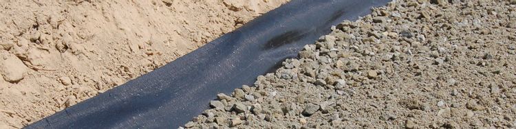 Woven Geotextile Membrane Installation