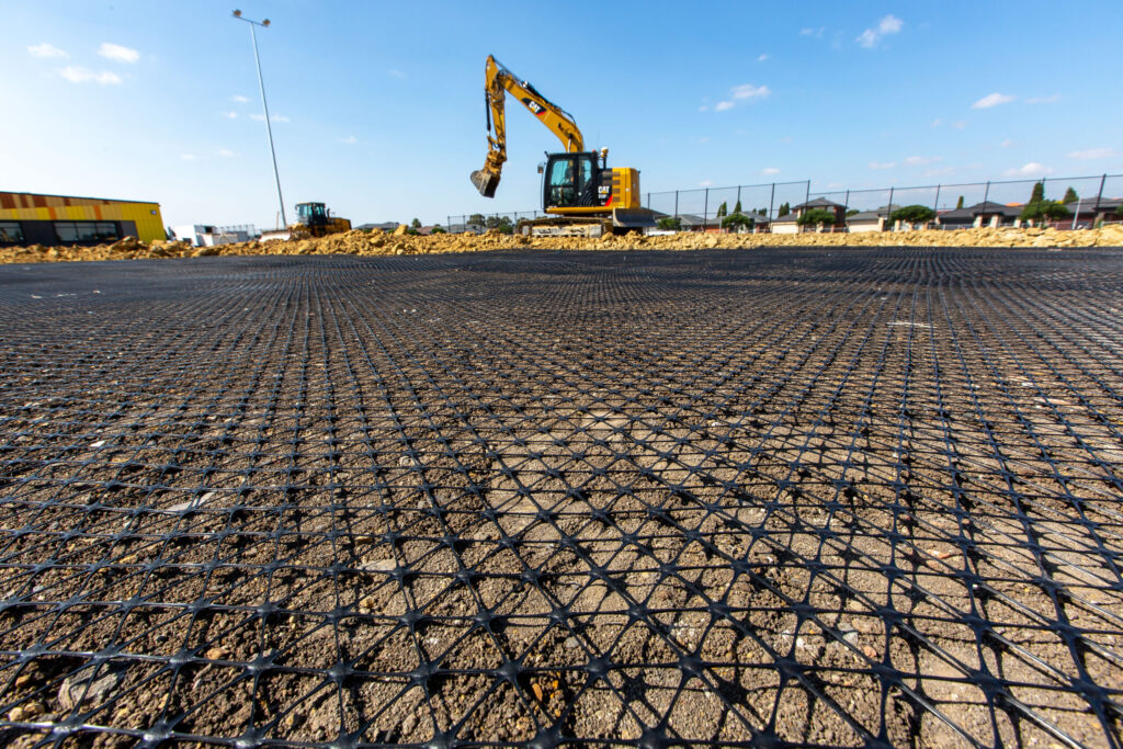 geogrid installation